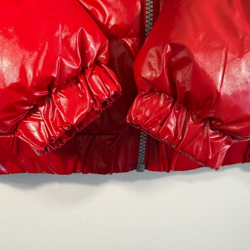 Kids LEVIS Red Hooded Puffer Jacket 6-7 - Picture 6 of 16